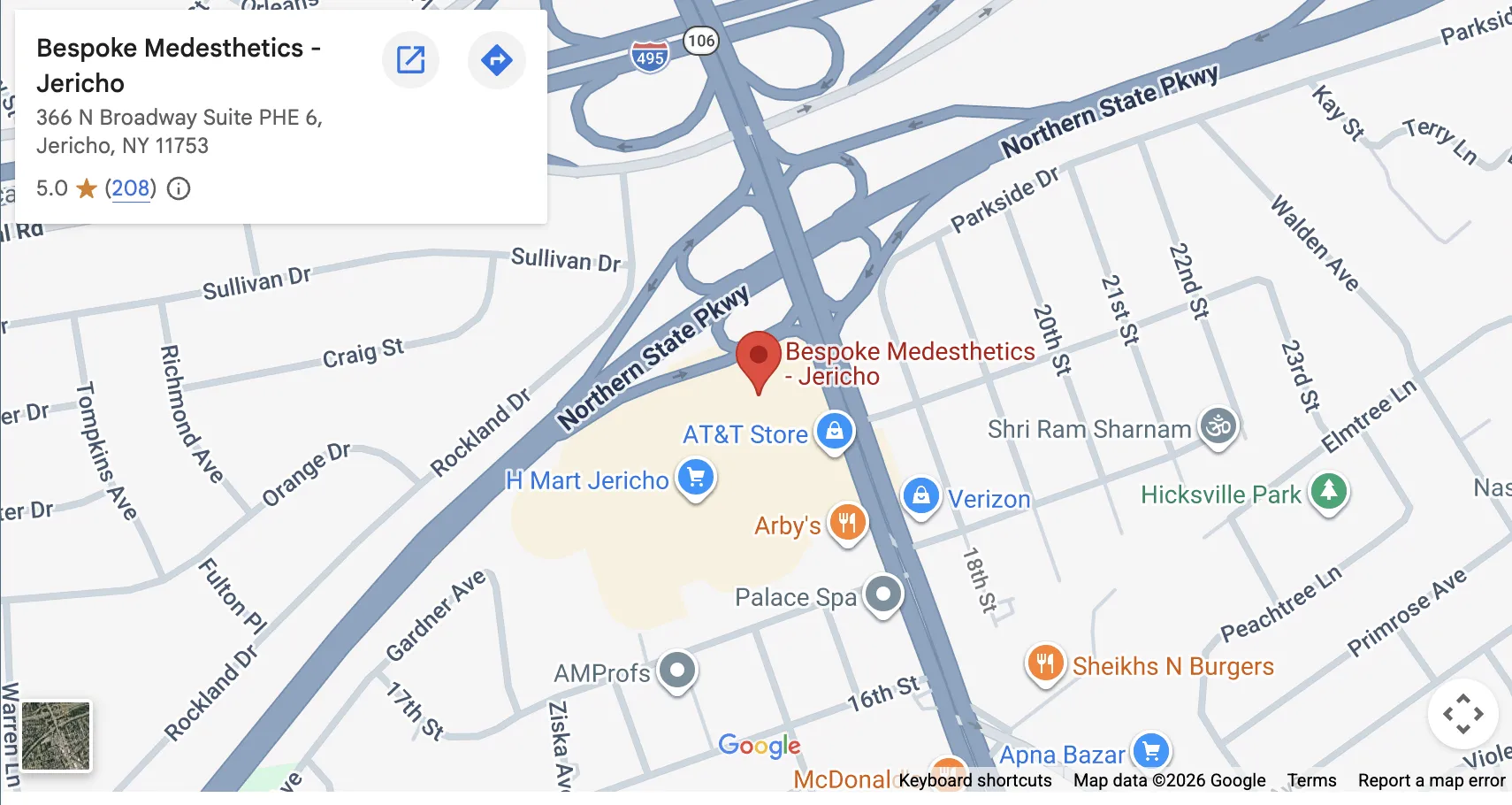 bespoke medesethetics map jericho med spa